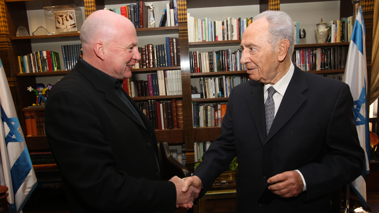 Kevin Roberts and Shimon Peres